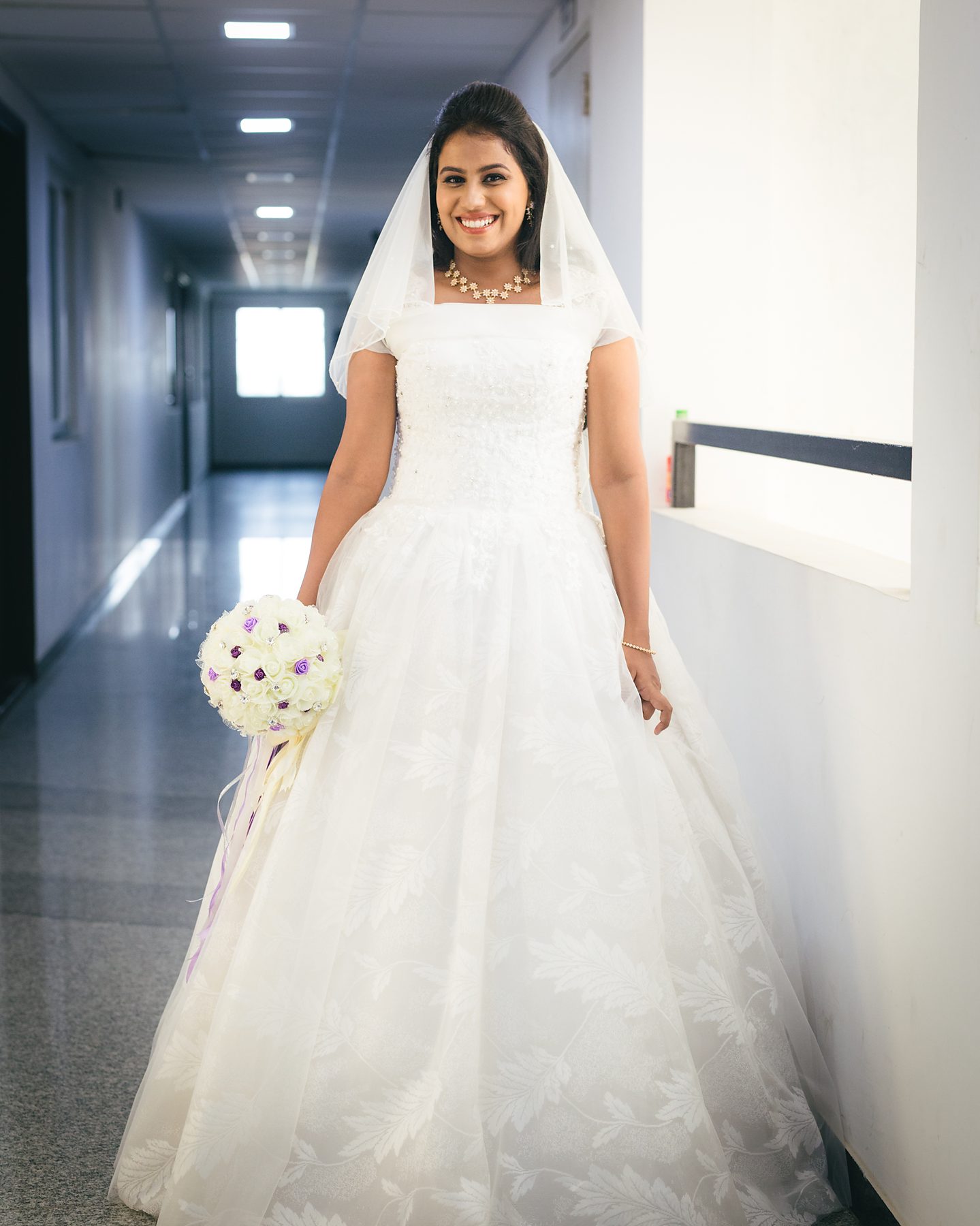 Christian bride portrait Thulir Weddings