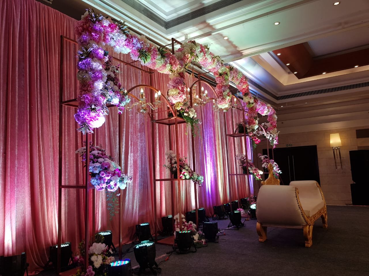 Wedding stage decoration Chennai — Thulir Weddings floral setup