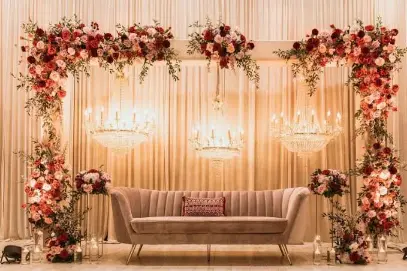 Wedding entrance arch decor