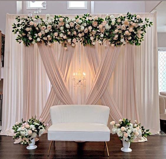 Wedding entrance floral decoration