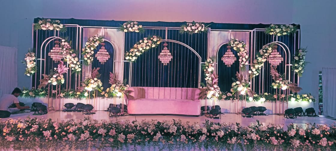 Wedding stage decoration design