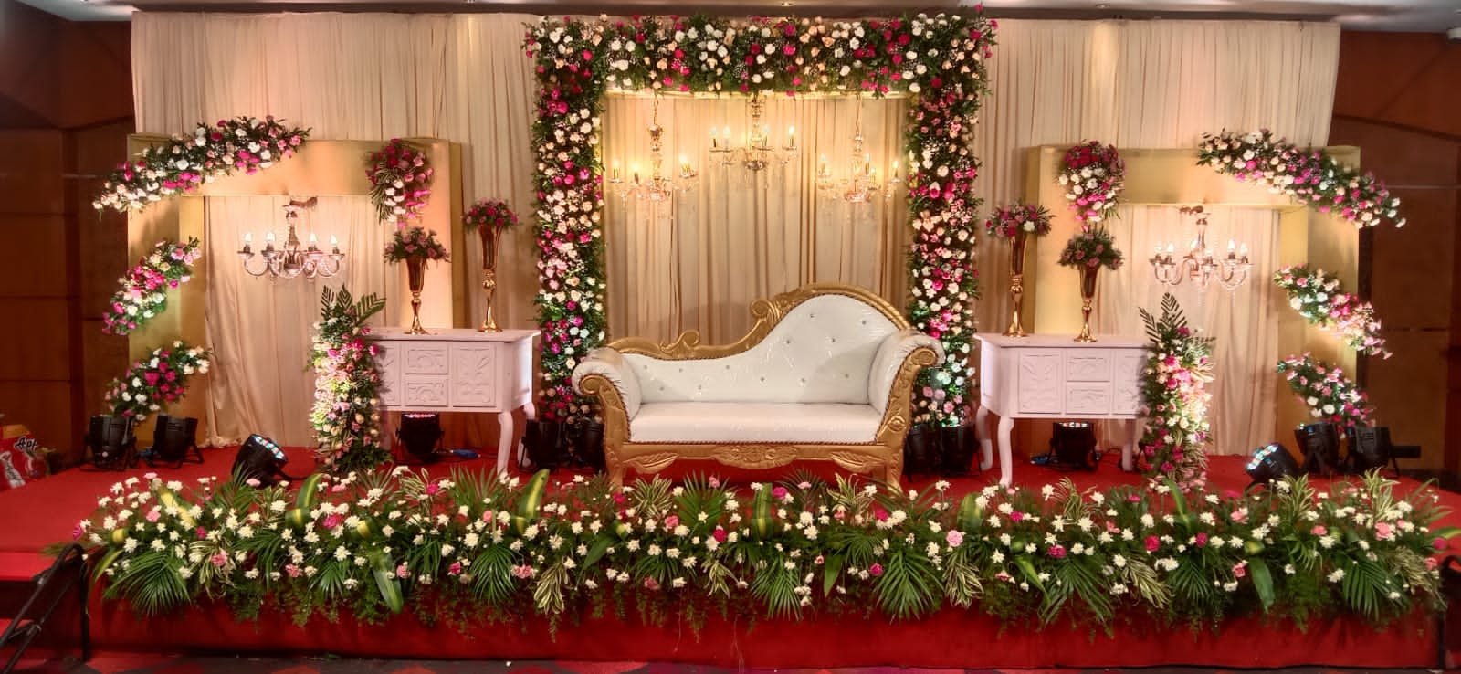 Floral arch decor wedding