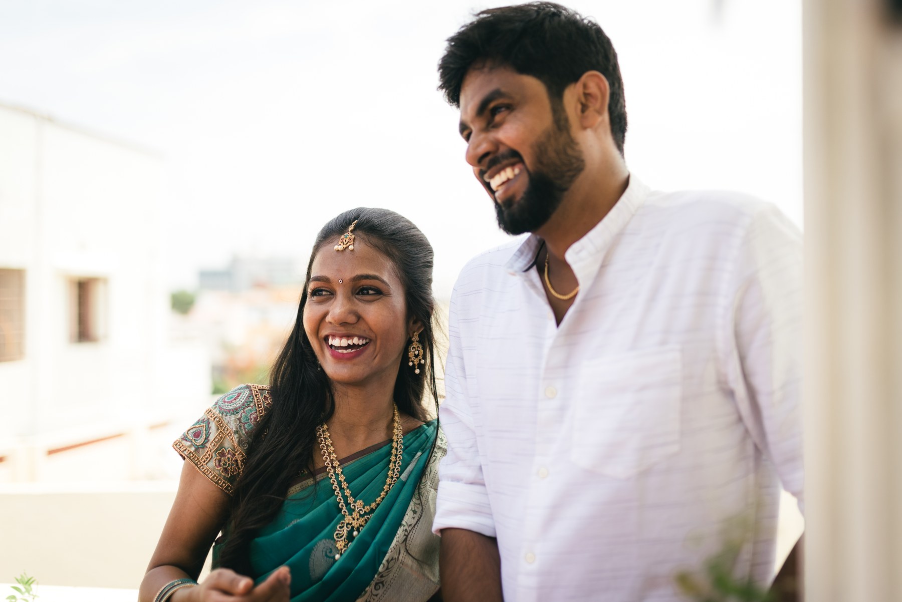 Wedding couple portrait