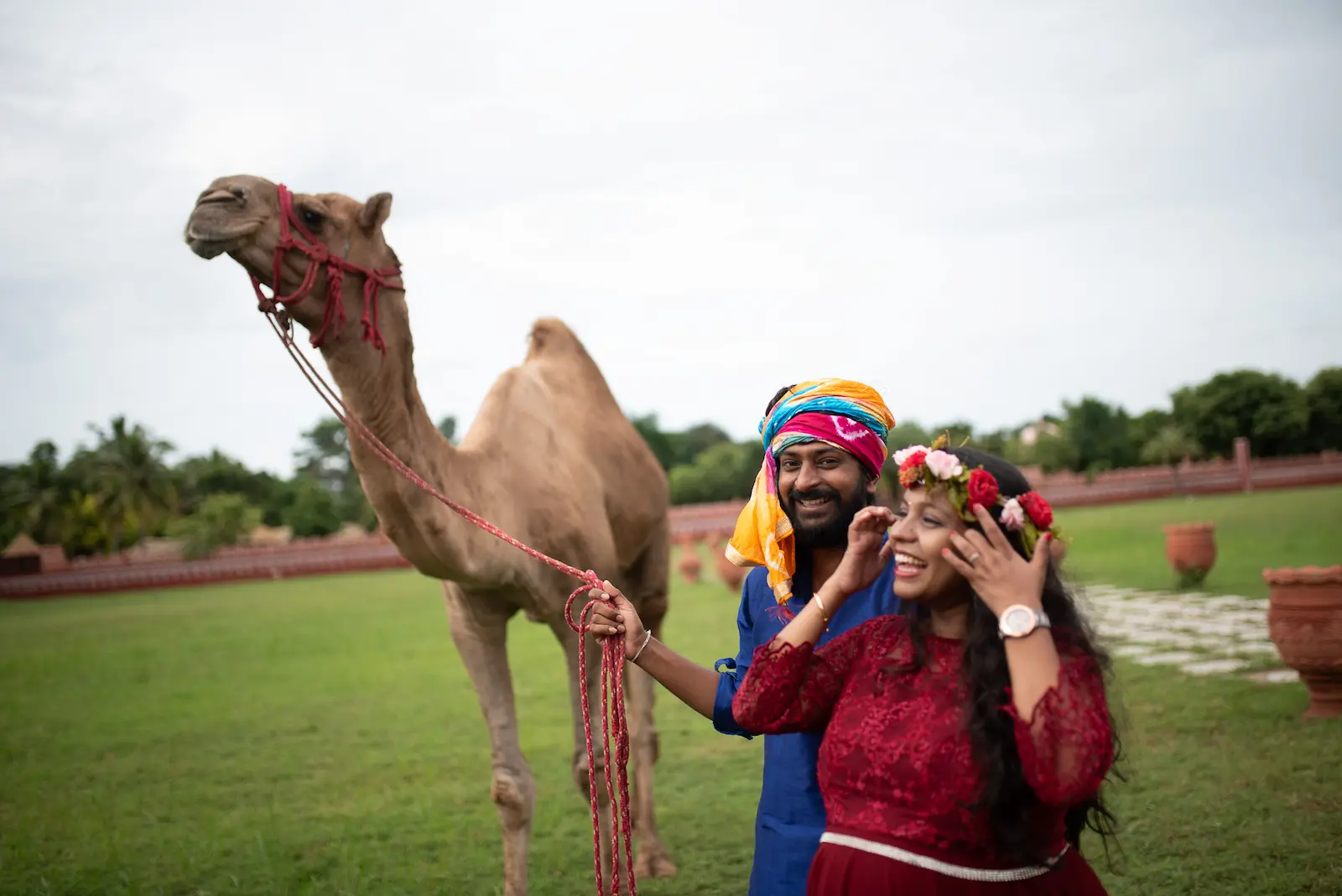 Fun Couple Session — Camel — Thulir Weddings Chennai