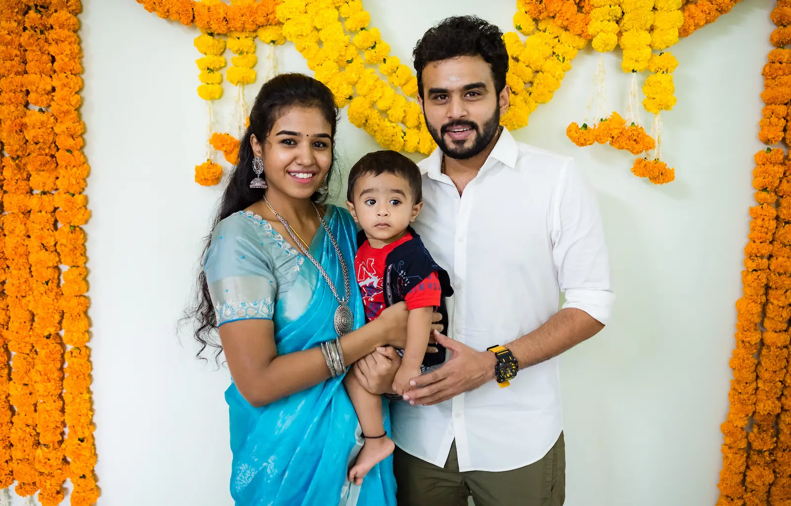 Family Portrait — First Birthday — Thulir Weddings Chennai