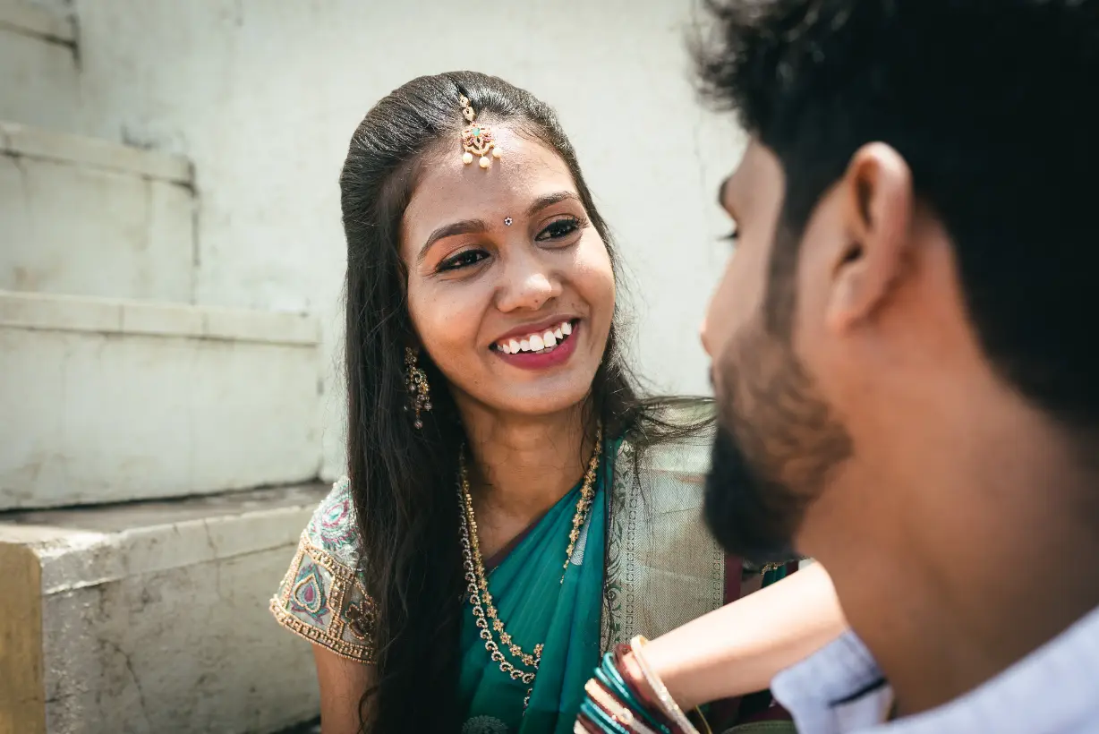Pre-Wedding — Bride Smiling — Thulir Weddings Chennai